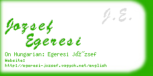 jozsef egeresi business card